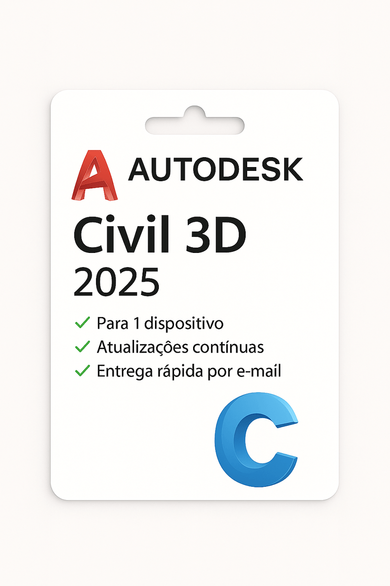 Autodesk Civil 3D 2024 | Licença Original | 01 Ano - InovaKeys 