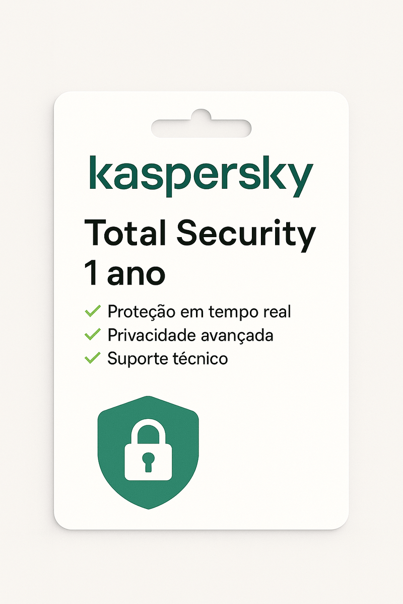 Kaspersky Total Security - Licença Original 01 PC - 01 Ano - InovaKeys 
