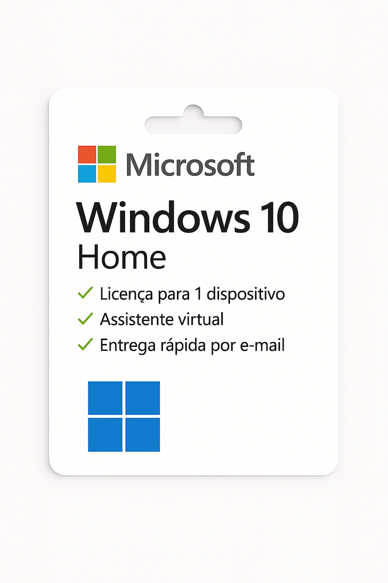 Microsoft Windows 10 Home | Licença Original e Vitalícia - InovaKeys 