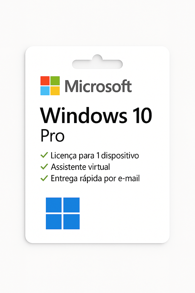Microsoft Windows 10 Pro | Licença Original e Vitalícia - InovaKeys 
